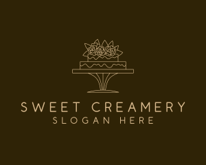 Floral Cake Patisserie logo design