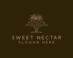 Floral Cake Patisserie logo design