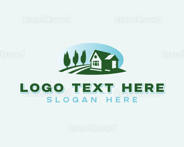 Residential Lawn Landscaping Logo