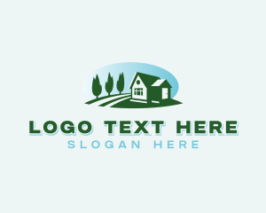 Residential Lawn Landscaping Logo