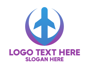 Delivery - Airplane Cargo Service logo design