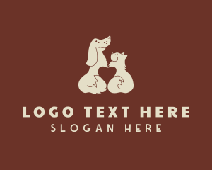Siamese - Heart Pet Veterinary logo design