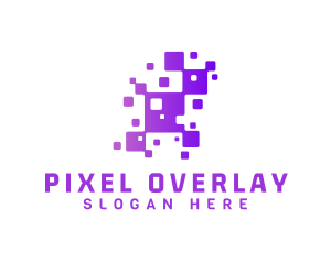 Pixel Technology Software logo design