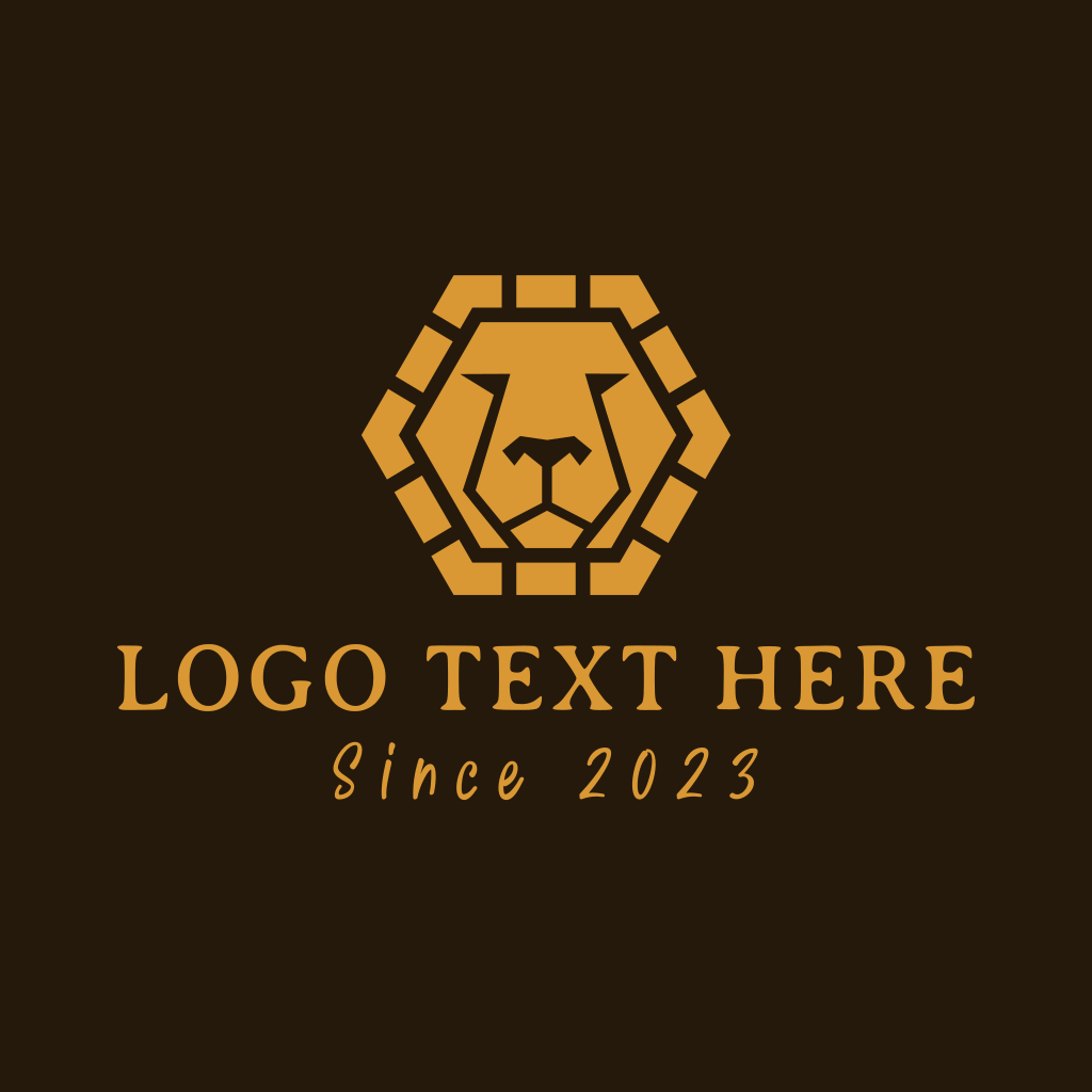 Golden Lion Emblem Logo | BrandCrowd Logo Maker
