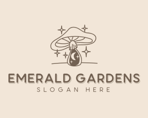 Natural Mushroom Wellness logo design