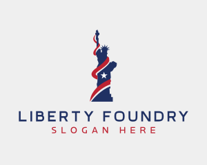 Statue of Liberty Patriot logo design