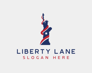 Statue of Liberty Patriot logo design