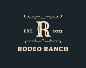 Retro Rodeo Countryside logo design