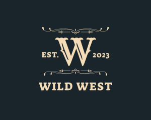 Vintage Retro Western Rodeo logo design