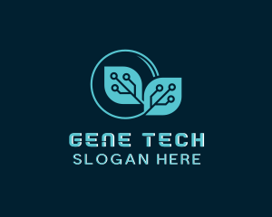 Genetics - DNA Leaf Biotech logo design