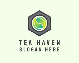 Sustainable Hexagon Leaf logo design