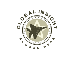 Pilot - Military Jet Aviation logo design