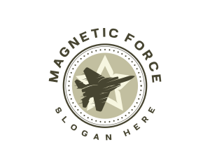 Military Jet Aviation logo design