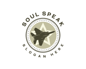 Military - Military Jet Aviation logo design