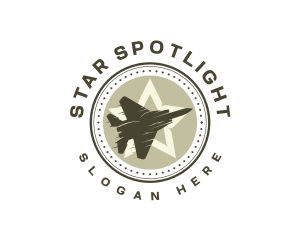 Military Jet Aviation logo design