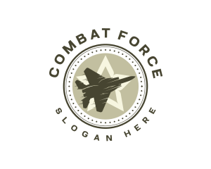Military - Military Jet Aviation logo design