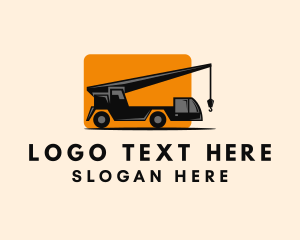 Premium Vector  Tower crane and mobile crane logo with hook