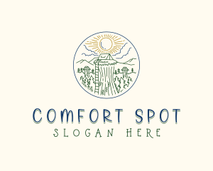 Sky Forest Camp logo design