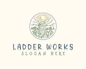 Ladder - Sky Forest Camp logo design