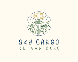 Sky Forest Camp logo design