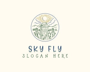 Sky Forest Camp logo design