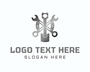 Technician - Gradient Car Mechanic logo design