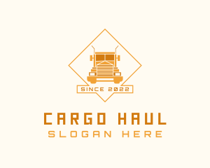 Orange Truck Forwarding logo design