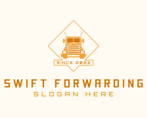 Orange Truck Forwarding logo design