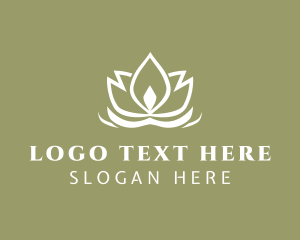 Massage - Lotus Yoga Studio logo design