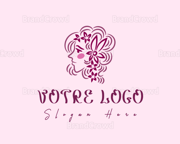 Beauty Woman Flower Logo