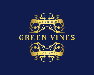 Luxury Ornamental Vine logo design