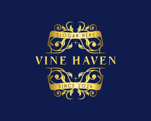 Luxury Ornamental Vine logo design