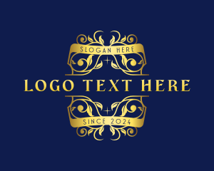 Leaves - Luxury Ornamental Vine logo design