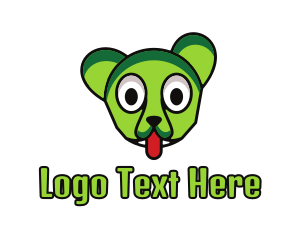 Tongue - Green Monster Animal Mascot logo design