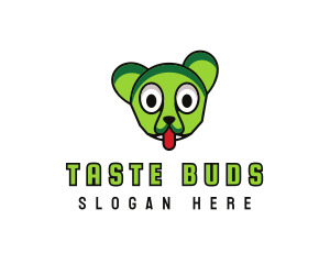 Tongue - Bear Monster Animal logo design