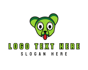 Tongue - Bear Monster Animal logo design