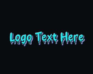 Texture - Graffiti Drip Paint logo design