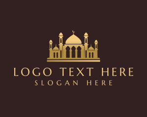 Landmark - Mosque Temple Architecture logo design