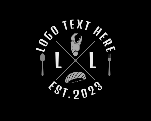 Utensils - Sushi Lobster Seafood Restaurant logo design