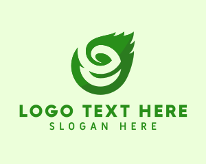 Mint - Eco Leaf Letter E logo design