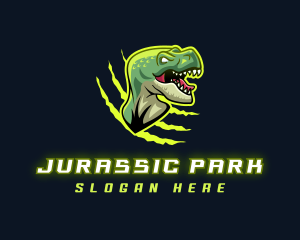 Trex Dinosaur Tyrannosaurus logo design