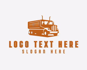 Fuel Truck - Logistics Truck Vehicle logo design