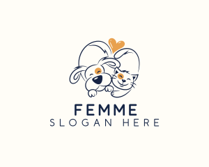 Pet Love Veterinarian logo design