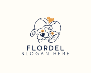 Pet Love Veterinarian logo design