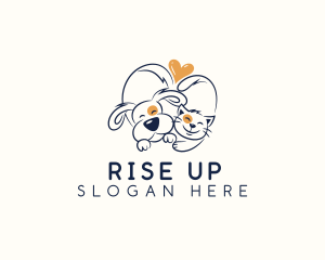 Pet Love Veterinarian logo design