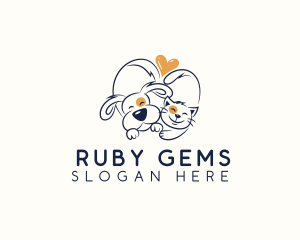 Pet Love Veterinarian logo design