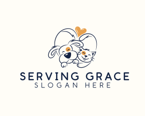 Pet Love Veterinarian logo design