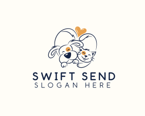 Pet Love Veterinarian logo design