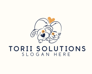 Pet Love Veterinarian logo design