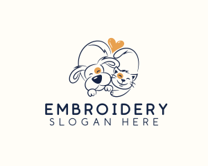 Pet Love Veterinarian logo design